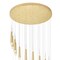 Cwi Lighting Andes LED Multi Light Pendant With Satin Gold Finish 1103P40-36-602 - alternate 2